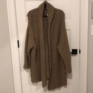 Free People Large Brown Knit Cardigan